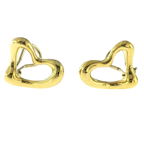Tiffany & Co. 18K Elsa Peretti Heart Earrings - Picture 2 of 7